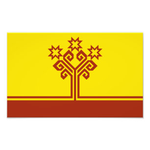 Chuvashia Flag Fotodruck
