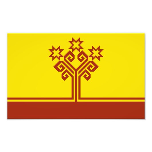 Chuvashia Flag Fotodruck (Vorne)