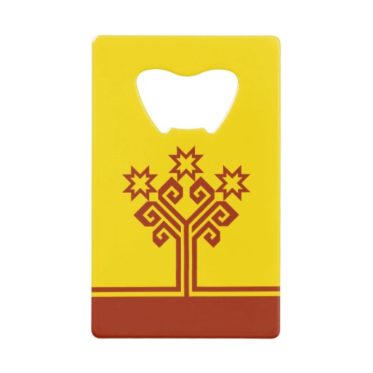 Chuvashia Flag Geldbeutel Flaschenöffner (Vorderseite)