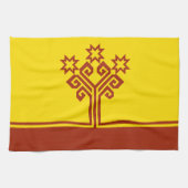 Chuvashia Flag Geschirrtuch (Horizontal)