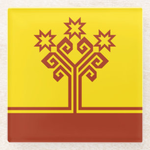 Chuvashia Flag Glasuntersetzer