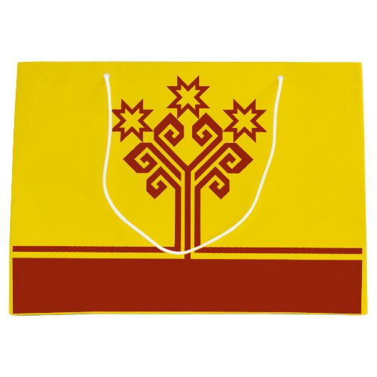 Chuvashia Flag Große Geschenktüte (Vorderseite)