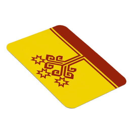 Chuvashia Flag Magnet (Rechte Seite)