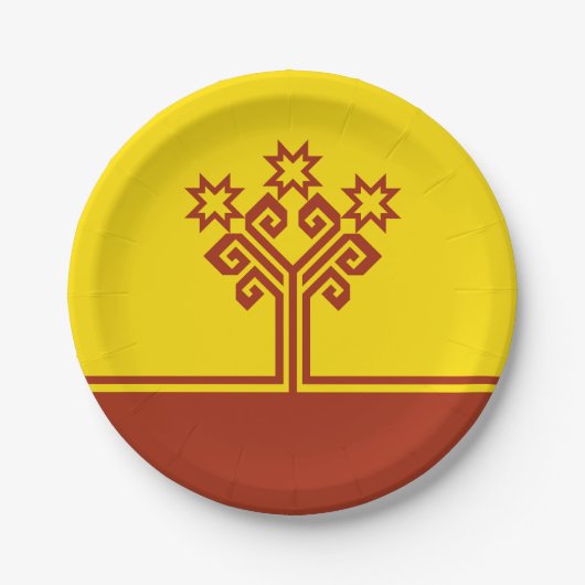 Chuvashia Flag Pappteller (Vorderseite)
