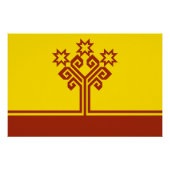 Chuvashia Flag Poster (Vorderseite)