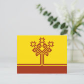 Chuvashia Flag Postkarte (Stehend Vorderseite)
