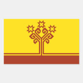 Chuvashia Flag Rechteckiger Aufkleber (Vorderseite)