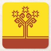 Chuvashia Flag Rechteckiger Pappuntersetzer (Vorderseite)
