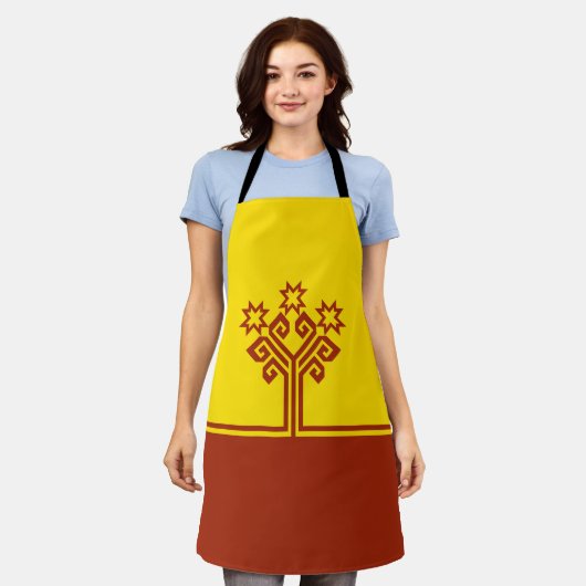 Chuvashia Flag Schürze (Getragen)