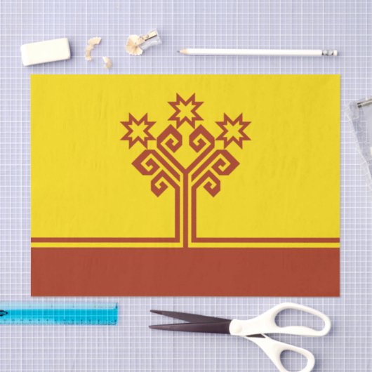 Chuvashia Flag Seidenpapier (Handwerk)