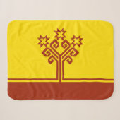 Chuvashia Flag Sherpadecke (Vorderseite (Horizontal))