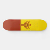 Chuvashia Flag Skateboard (Horizontal)