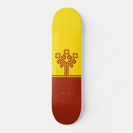 Chuvashia Flag Skateboard (Vorderseite)