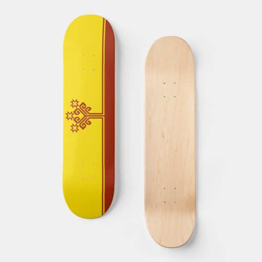 Chuvashia Flag Skateboard (Vorderseite)