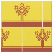 Chuvashia Flag Stoff (Nahaufnahme)