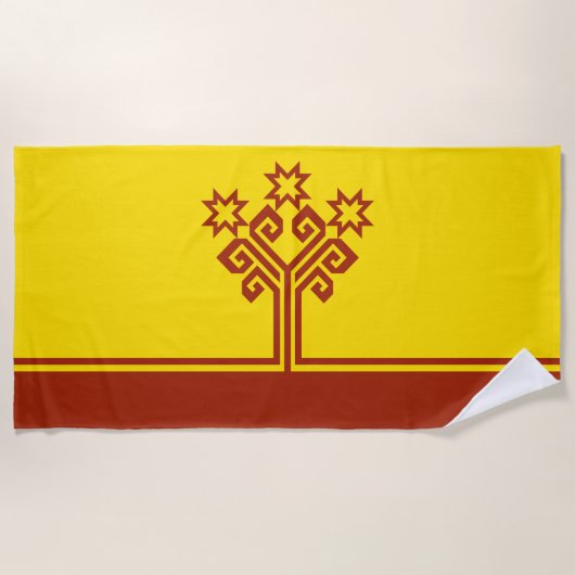 Chuvashia Flag Strandtuch (Vorderseite)