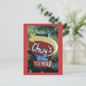 Chuy's Fine Tex Mex Postkarte (Stehend Vorderseite)