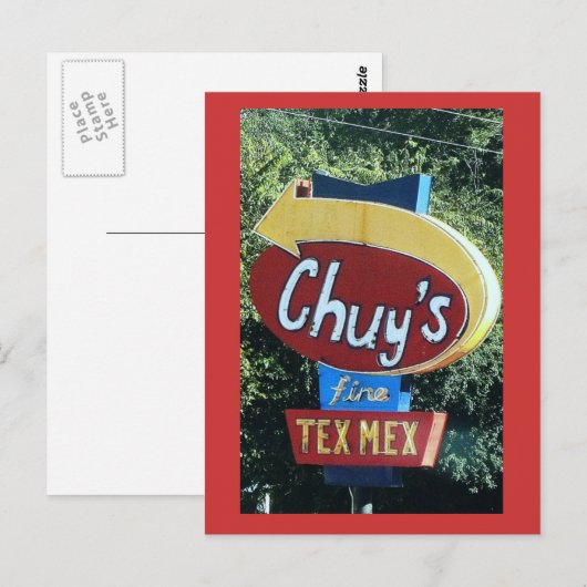 Chuy's Fine Tex Mex Postkarte (Vorne/Hinten)
