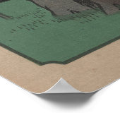 Chuzenji Lake in der Provinz Shimozuke Poster (Ecke)