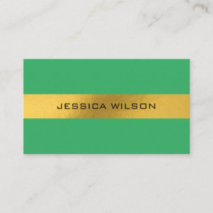 Chylon Gold Rahmen grüne Visitenkarte