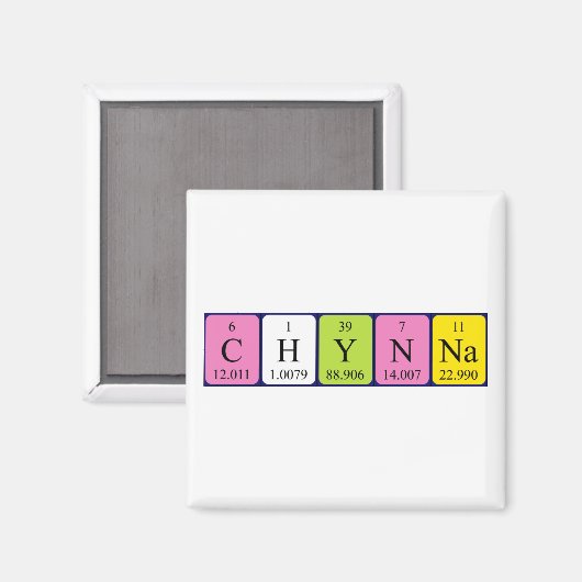 Chynna Periodenmagnet Magnet (Vorderseite/Rückseite)