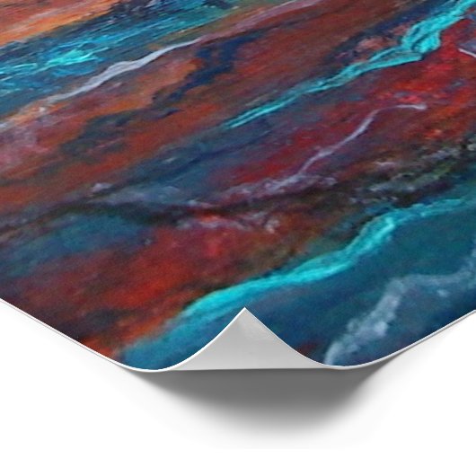 Chysauster in Penwith, Cornwall Poster (Ecke)