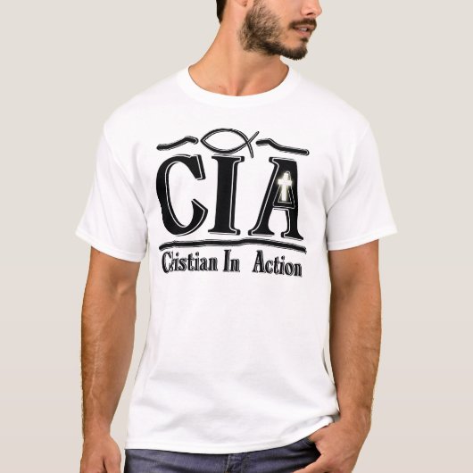 CIA CHRISTLICH IM AKTIONS-AKRONYM T-Shirt (Vorderseite)