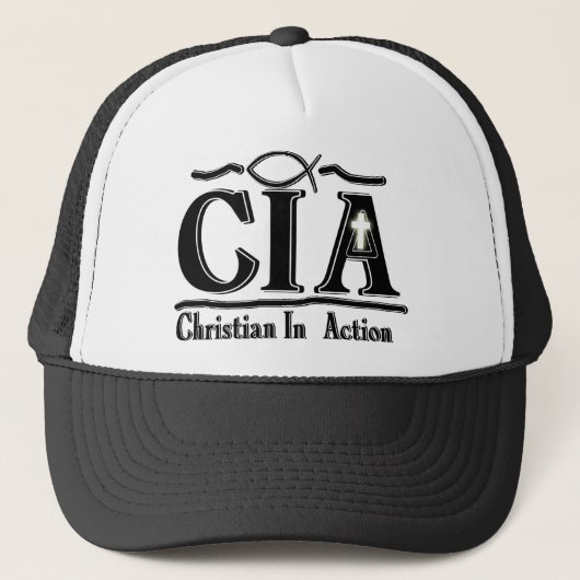 CIA CHRISTLICH IM AKTIONS-AKRONYM TRUCKERKAPPE (Vorderseite)