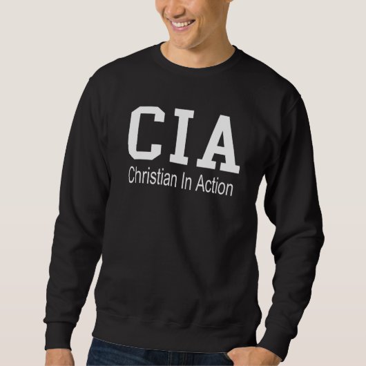Cia Christlich in Aktion Sweatshirt (Vorderseite)