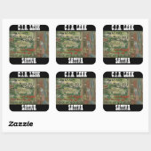 CIA LEAK SATIVA QUADRATISCHER AUFKLEBER (Blatt)