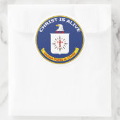 CIA-Logo Runder Aufkleber (Tasche)