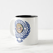 CIA-Logostandort Zweifarbige Tasse (Vorderseite Links)