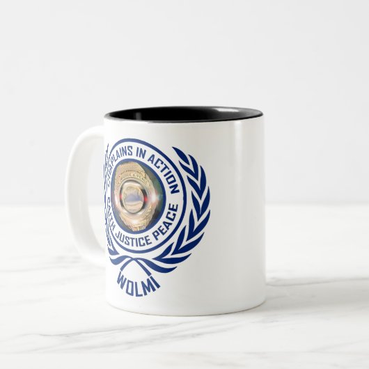 CIA-Logostandort Zweifarbige Tasse (Vorderseite Links)