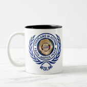 CIA-Logostandort Zweifarbige Tasse (Links)