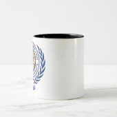 CIA-Logostandort Zweifarbige Tasse (Mittel)