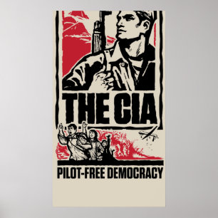 CIA-Pilot-freies Demokratieplakat Poster