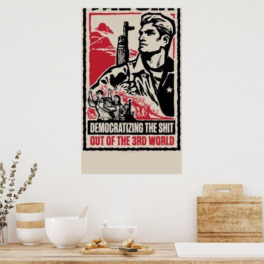 CIA-Weltplakat Poster (Küche)