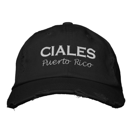 Ciales Puerto Rico bestickte Baseball Cap Baseballkappe (Vorderseite)