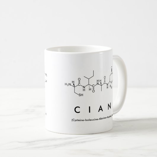 Cian Peptidname Tasse (VorderseiteRechts)