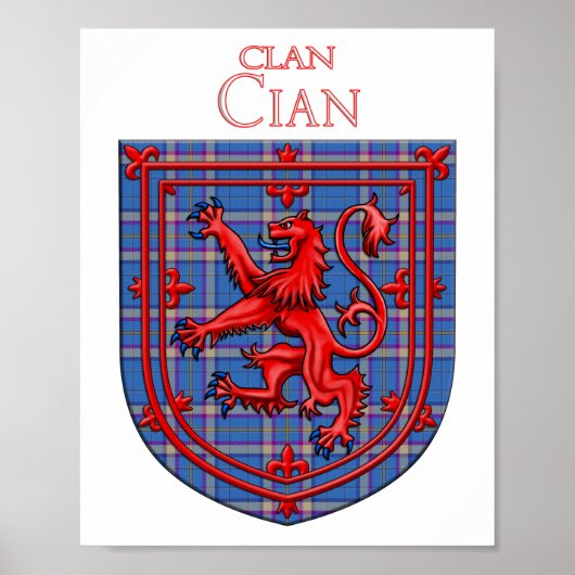 Cian von Ely Tartan Scottish Kariert Poster (Vorne)
