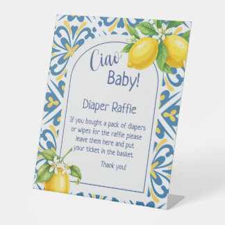 Ciao Baby Amalfi Diaper-Raffle-Schild Sockelschild