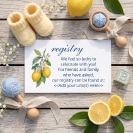 Ciao Baby Baby Shower Registry Einlage Hinweiskarte
