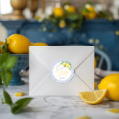 Ciao Baby Bambino Lemon Italienische Babydusche Runder Aufkleber