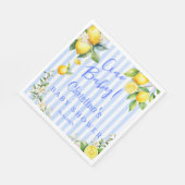 Ciao Baby Blue Lemons Baby Shower Serviette (Ecke)
