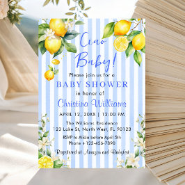 Ciao Baby Citrus Lemon Baby Shower Invitation Einladung