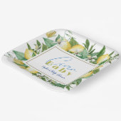 Ciao Baby Citrus Lemon Baby Shower Pappteller (Gewinkelt)