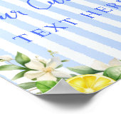 Ciao Baby Citrus Lemon Custom Sign Poster (Ecke)