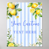 Ciao Baby Citrus Lemon Custom Sign Poster (Vorne)