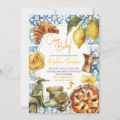 Ciao Baby Citrus Lemon Italienisches Thema Kinderd Einladung (Vorderseite)