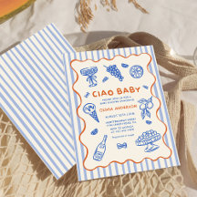 Ciao Baby Handgezogene italienische Babydusche